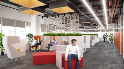 Проект интерьера офиса компании «ЕВРАЗ»